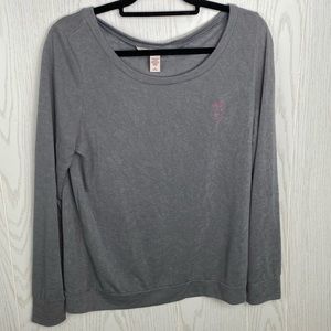 Victoria’s Secret Breast Cancer Awareness Ribbon Embroidered Sweater Size Medium